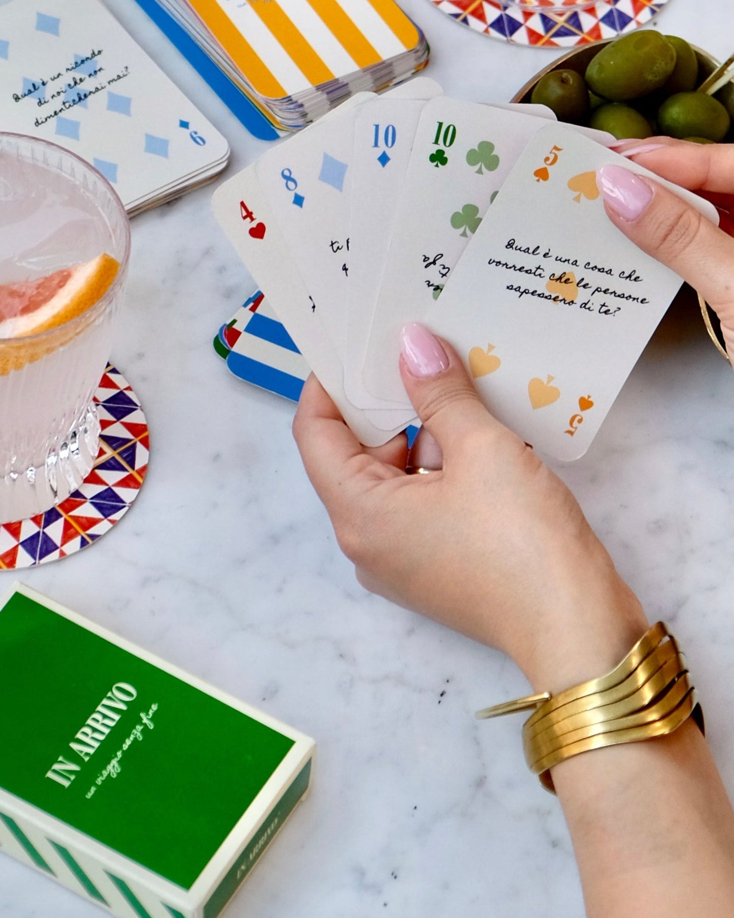 Playing Cards for Endless Conversations Summer Edition in Italian