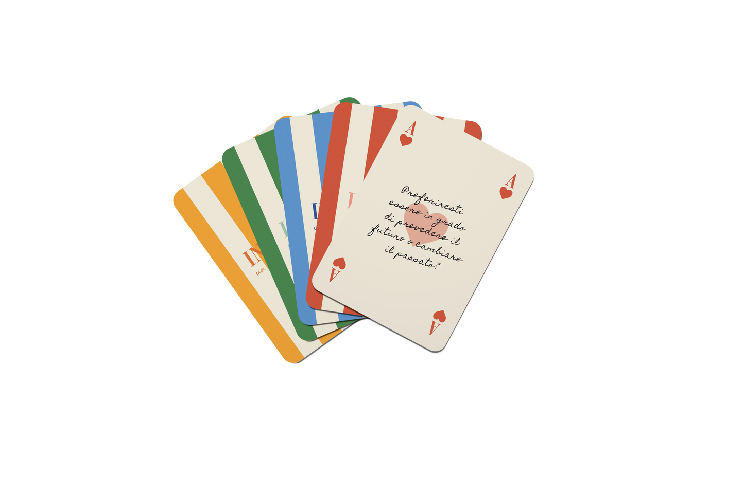 Playing Cards for Endless Conversations Summer Edition in Italian